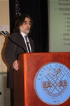 Professor Sarikas Discusses HIV/AIDS Knowledge, Prevention at Arnow Lecture