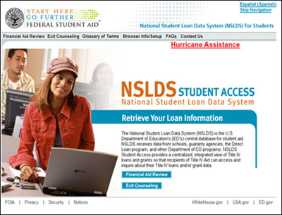 NSLDS Exit Counseling