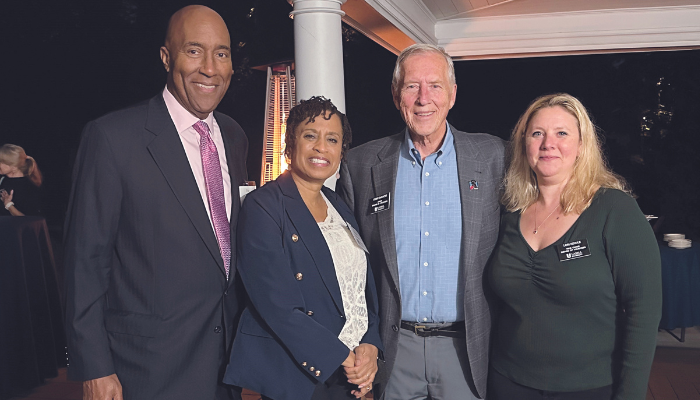 President Turner with his wife, Wanda Whitmore, Gerry DeRoche, and Lori Hindle