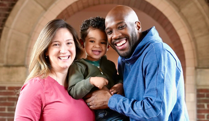 Nicole Ruggiero Daley '08 and family