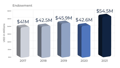 Endowment Bar Chart