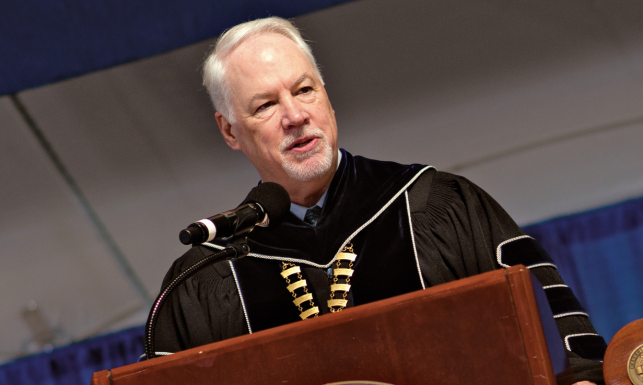 President Michael B. Alexander at Lasell Commencement