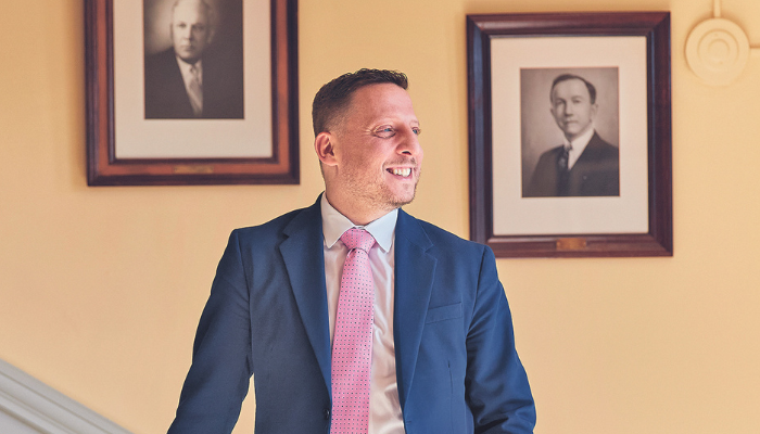 Marlborough Mayor J. Christian Dumais '02 at City Hall