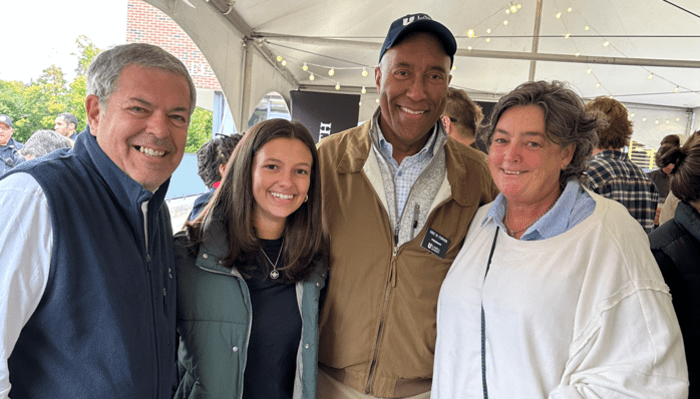 The Willerup Family with President Eric Turner