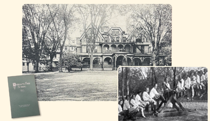 The Woodland Park School building and its students; the 1933 Woodland Park School directory and guidebook.