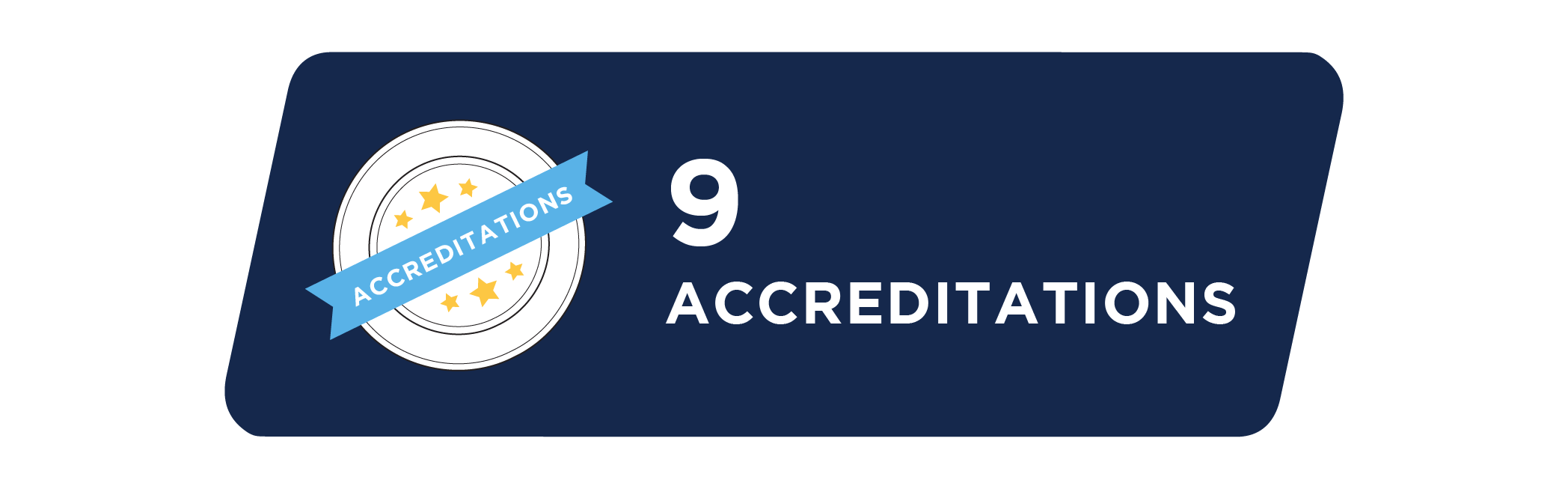8 accreditations