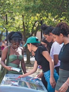 Lasell University students at UBelong
