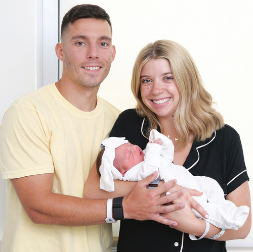 Kaylee Wright Hamel '17 with Pat and Harper Ellen