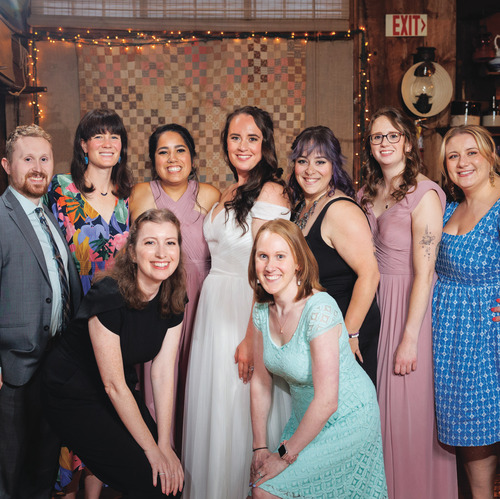 Alumni at the wedding of Sara Roberts O'Brien '14 G'15