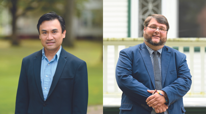 Anh Le Tran (left) and James Lincoln G'13