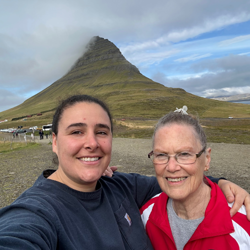Betty Hood '61 with her granddaughter