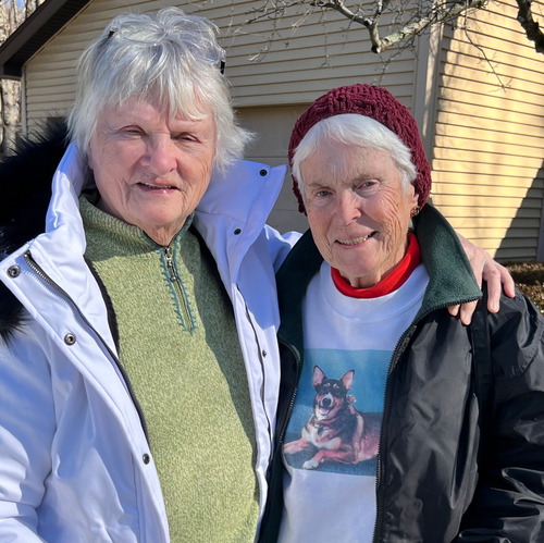 Ruth DeWitt Ghia '64 and Joan Keefe Feloney '64