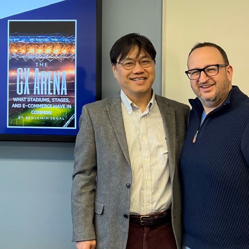 Professor Young Tae-Kim and Ben Segal '09