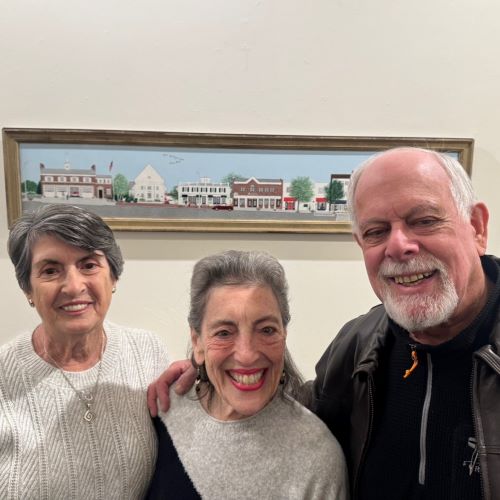 Ginny Tsouros Taylor '62 with Muriel Bloom Bruskin '62 and her husband. 