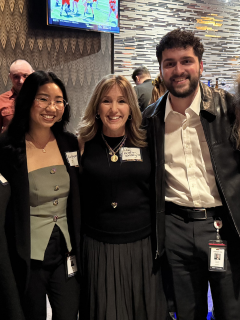 Lasell fashion alumni in NYC with Professor Kristin Kinsky '93