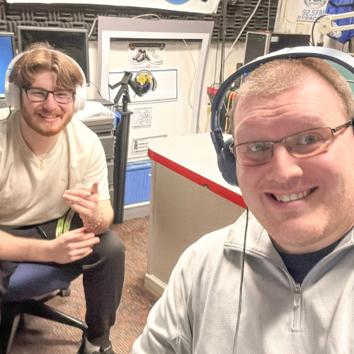 Justin Miller '14 (right) and Elliot Pototsky '25 (left)