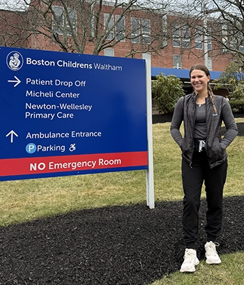 Alyssa at Boston Children's Hospital