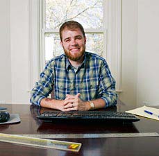 student sitting at desk